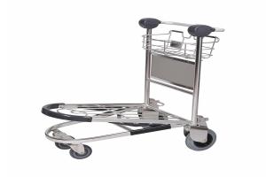 Passenger luggage cart airport baggage trolley with brake