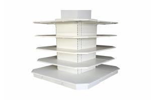 medium supermarket shelves storage with label holder