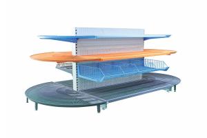 Light Duty Metal kinds of Snack supermarket stand racks