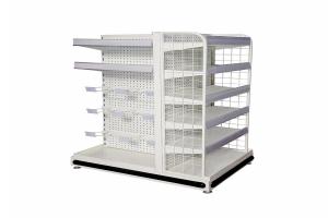  Metallic Fashion Modern Advertising Display Supermarket Shelf