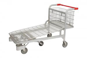  heavy duty wire foldable warehouse rolling trolley cart