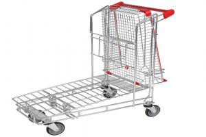 supermarket warehouse moving folding hand trolley