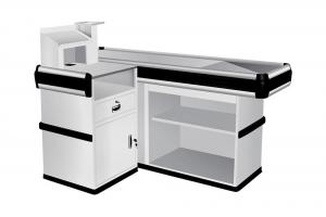 electronic checkout counters with supermarket equipment